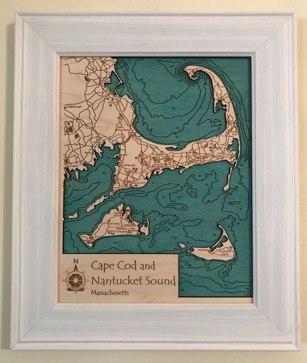 Cape Cod, Martha's Vineyard and Nantucket 8" x 10"